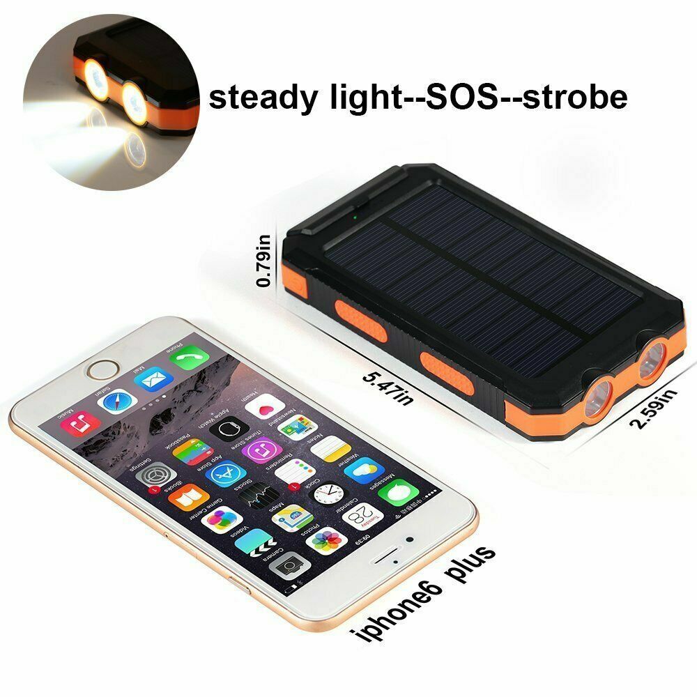 Super Powerful USB Portable Charger Solar Power Bank For Cell Phone Waterproof LED Light 1.5W 5V 2.1A 1A Dual USB DIY Solar Power Bank Case Kits Battery Charger External Box Accessories