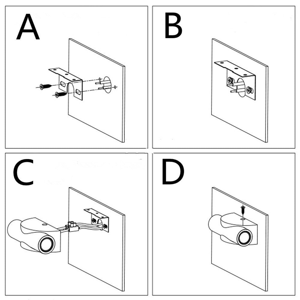 LED double head wall light