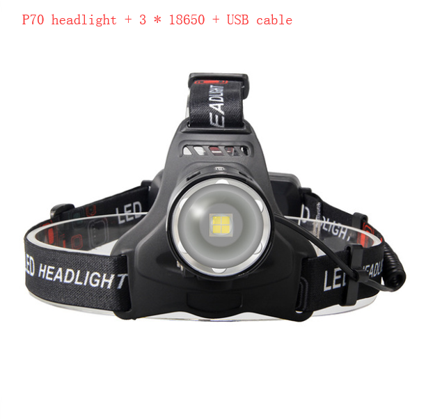 USB charging zoom long shot outdoor strong headlight