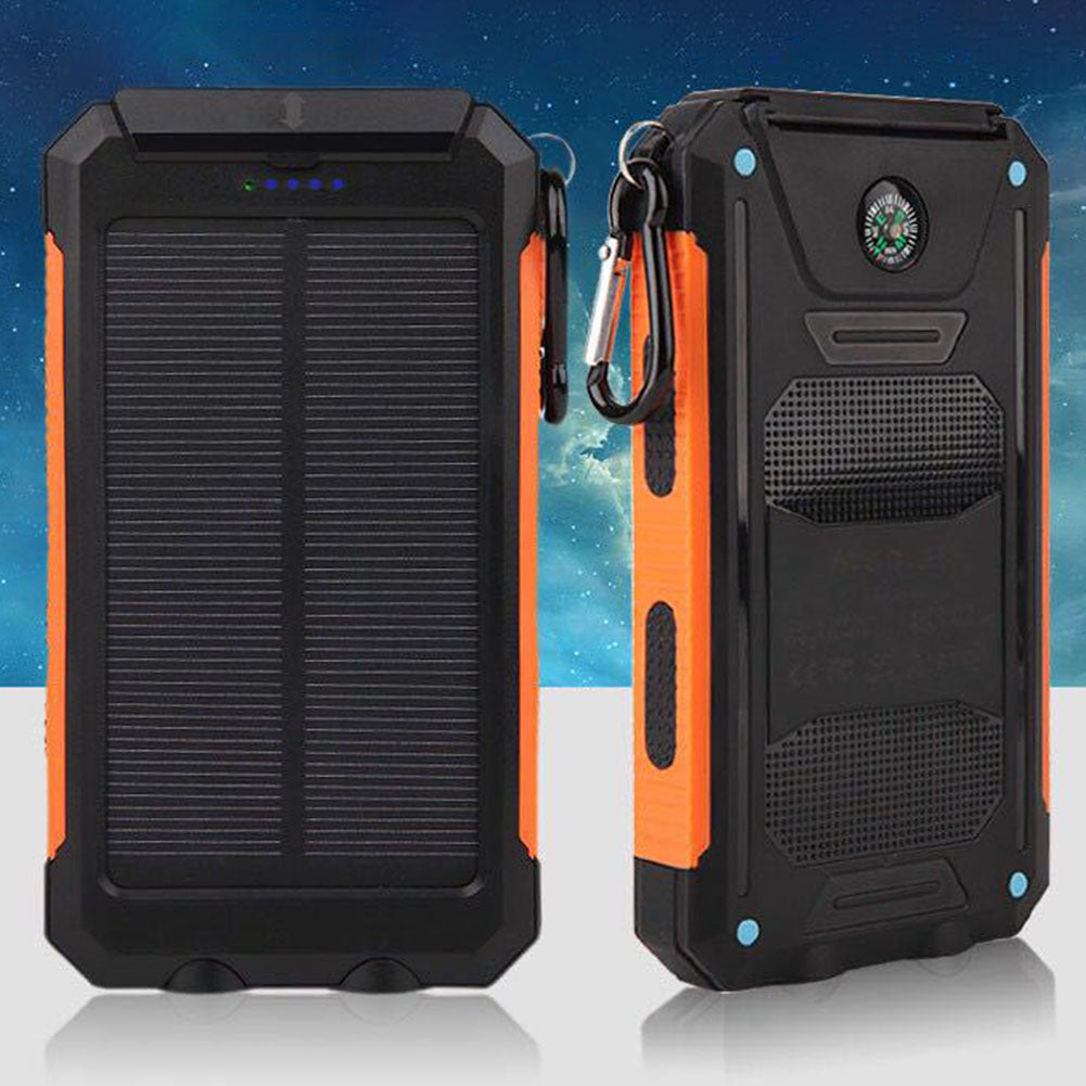 Super Powerful USB Portable Charger Solar Power Bank For Cell Phone Waterproof LED Light 1.5W 5V 2.1A 1A Dual USB DIY Solar Power Bank Case Kits Battery Charger External Box Accessories